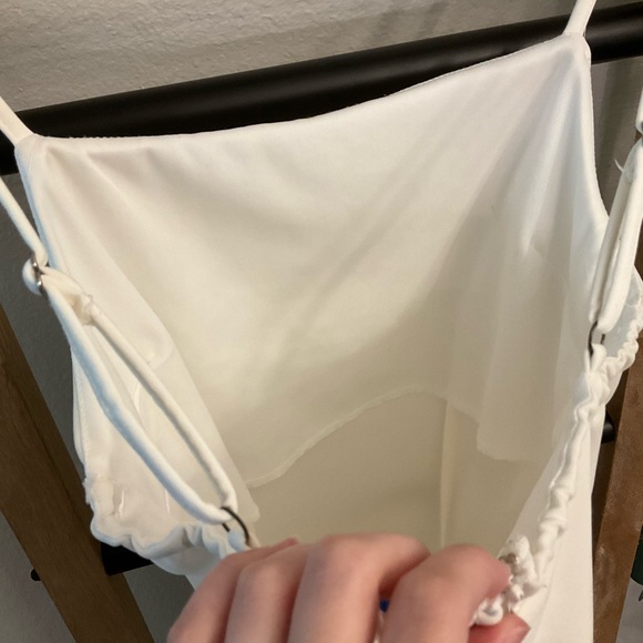 She + Sky White Square Neck Dress - Picture 5 of 6